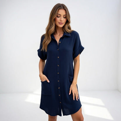 Béatrice™ — Robe-chemise élégante et facile à porter