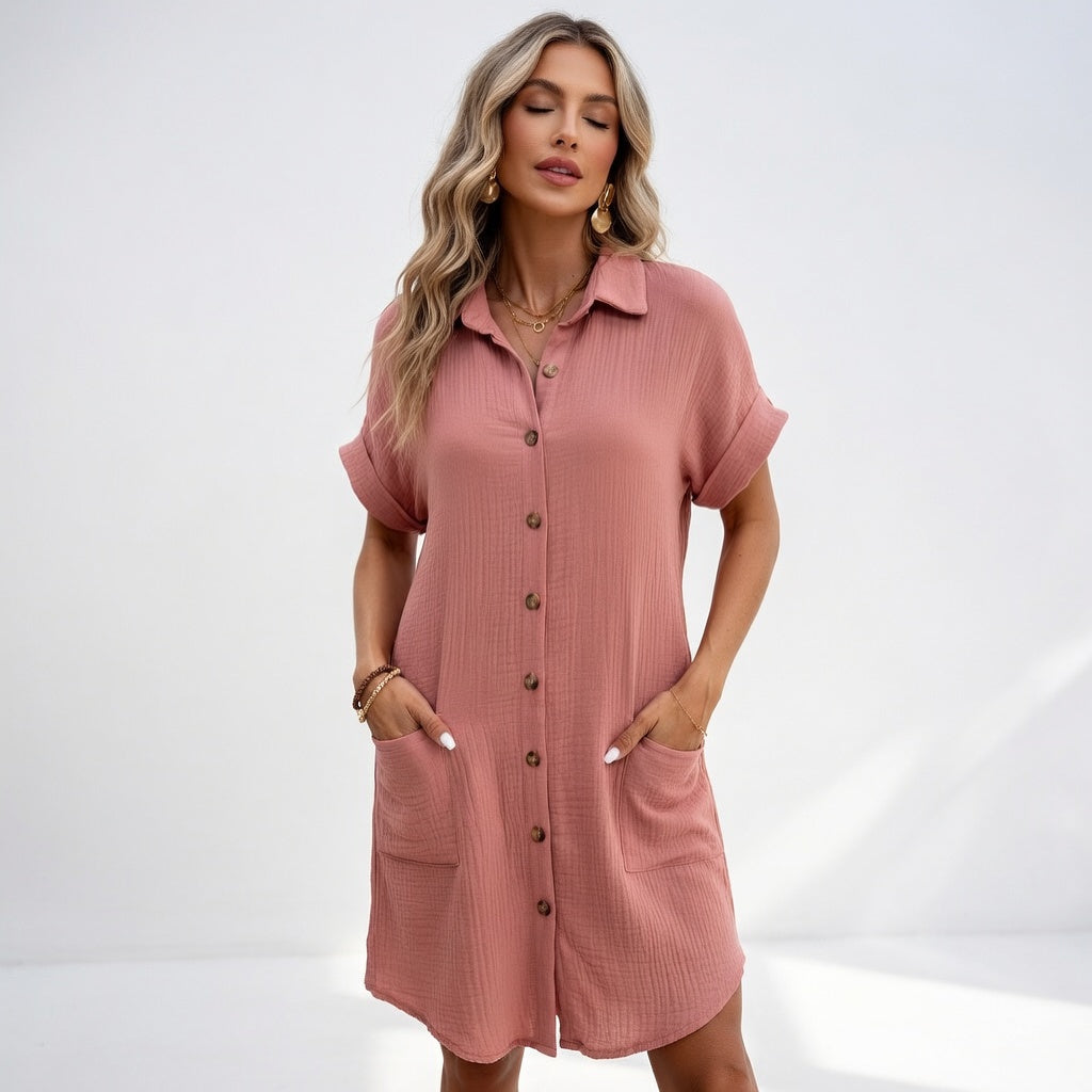 Béatrice™ — Robe-chemise élégante et facile à porter