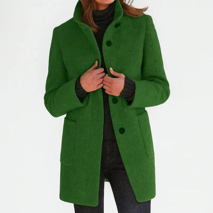 Éléonore | Manteau en laine à coupe midi