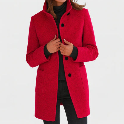 Éléonore | Manteau en laine à coupe midi