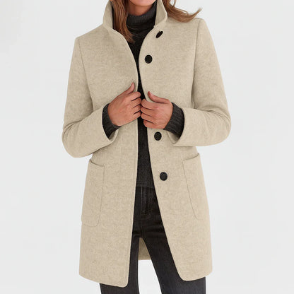 Éléonore | Manteau en laine à coupe midi