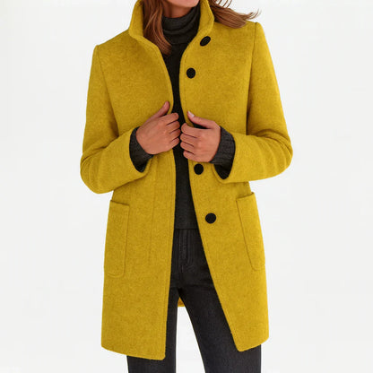 Éléonore | Manteau en laine à coupe midi