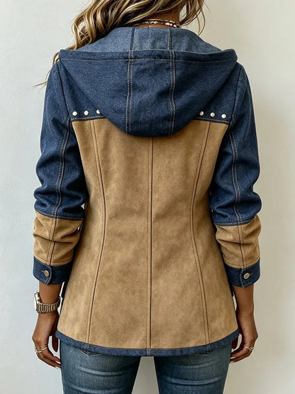 DELACROIX | Veste à Capuche Bi-Matière pour Femme Véronique