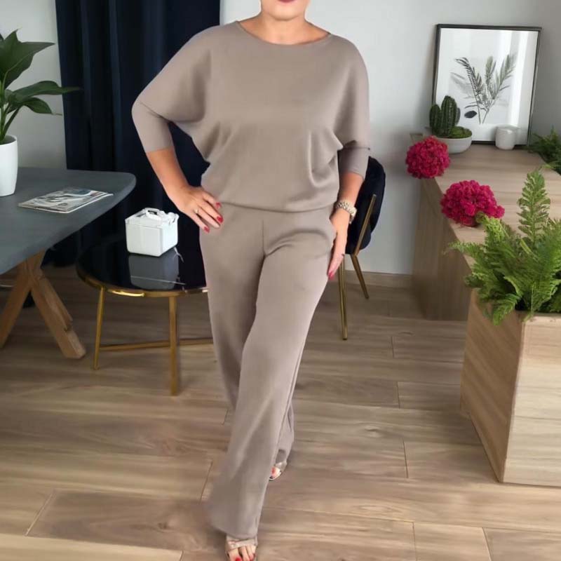 Ensemble femme trois pièces avec cardigan long