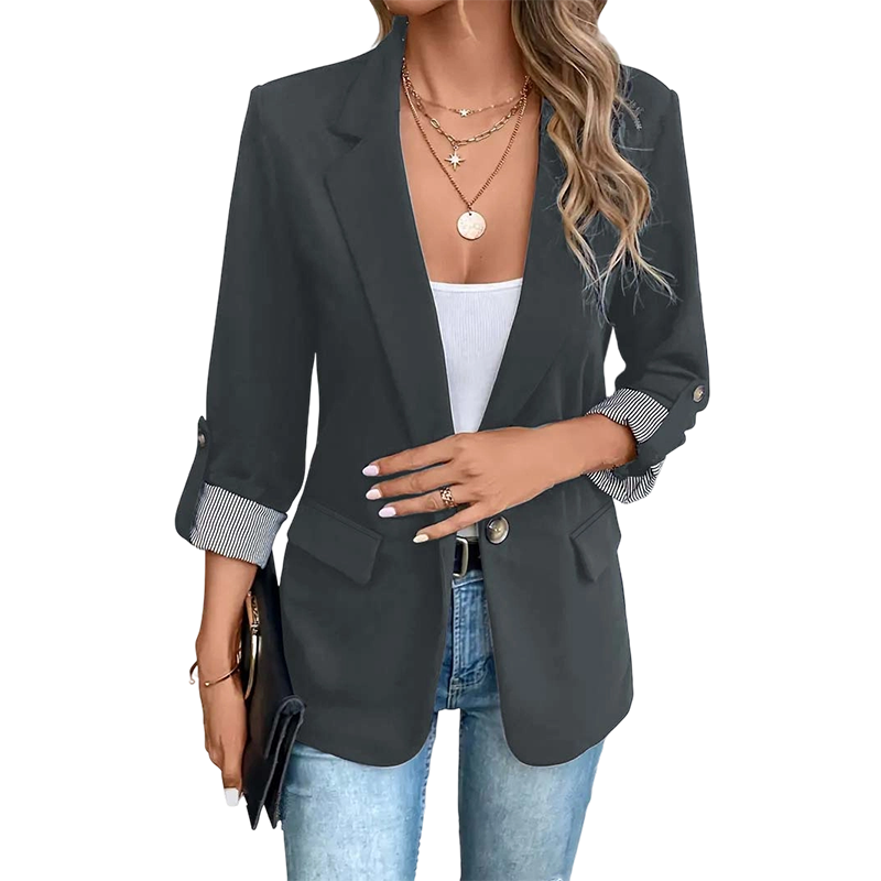 Blazer femme structuré pour look casual chic
